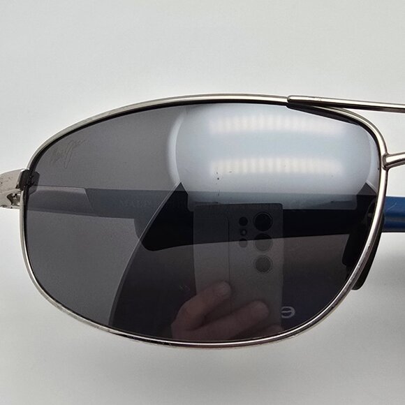 Maui Jim MJ272-17M North Point Silver Frame Polarized Lens Aviator Sunglasses - Picture 14 of 15